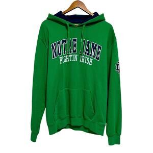 Notre Dame Fighting Irish Hoodie Green Pullover Colosseum Men’s Large